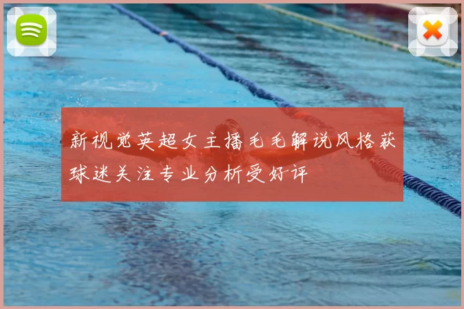 新视觉英超女主播毛毛解说风格获球迷关注专业分析受好评